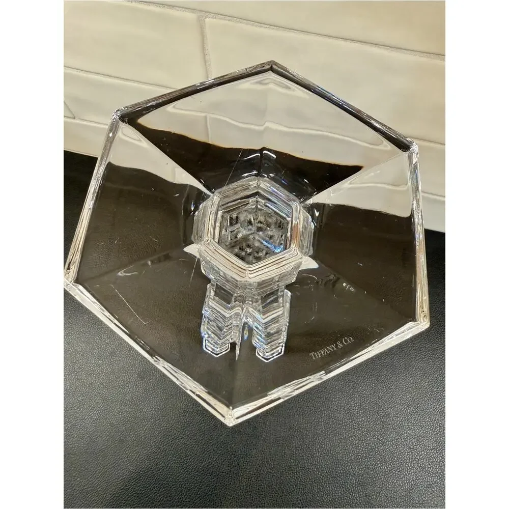 Tiffany & Co. Crystal Candlestick Holder 11”H